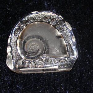 Vintage Glass Snail Paper Weight